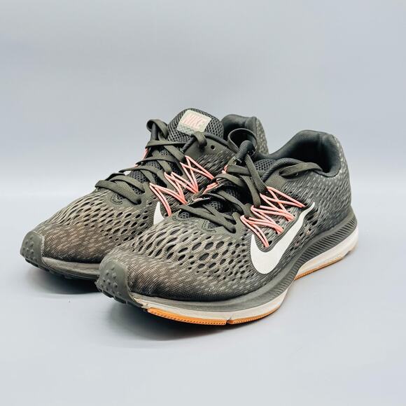 Nike Shoes Womens 7 Green Air Zoom Winflo 5 Running Mesh Athletic Sneaker - Picture 4 of 11